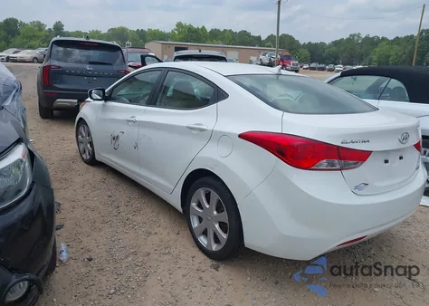 2013 Hyundai Elantra Limited from USA, damaged, VIN 5NPDH4AE3DH409453